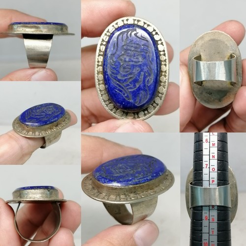 Lapis stone seal engraving